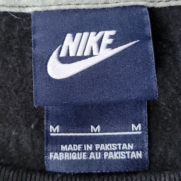 Vintage Nike M Just Do It Neon Graphic Black Rally Crewneck Sweatshirt 804 - Picture 4 of 8